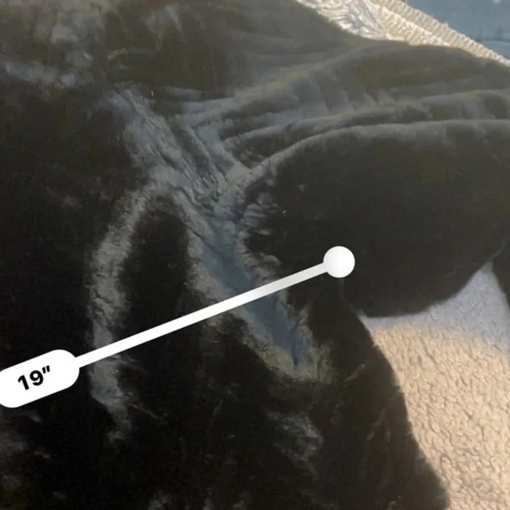Harry Casper Vintage Black Faux Fur Coat - Picture 12 of 16